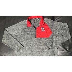 Fanatics, St. Louis Cardinals Pullover Men's XL Long Sleeve 1/4 Zip Activewear